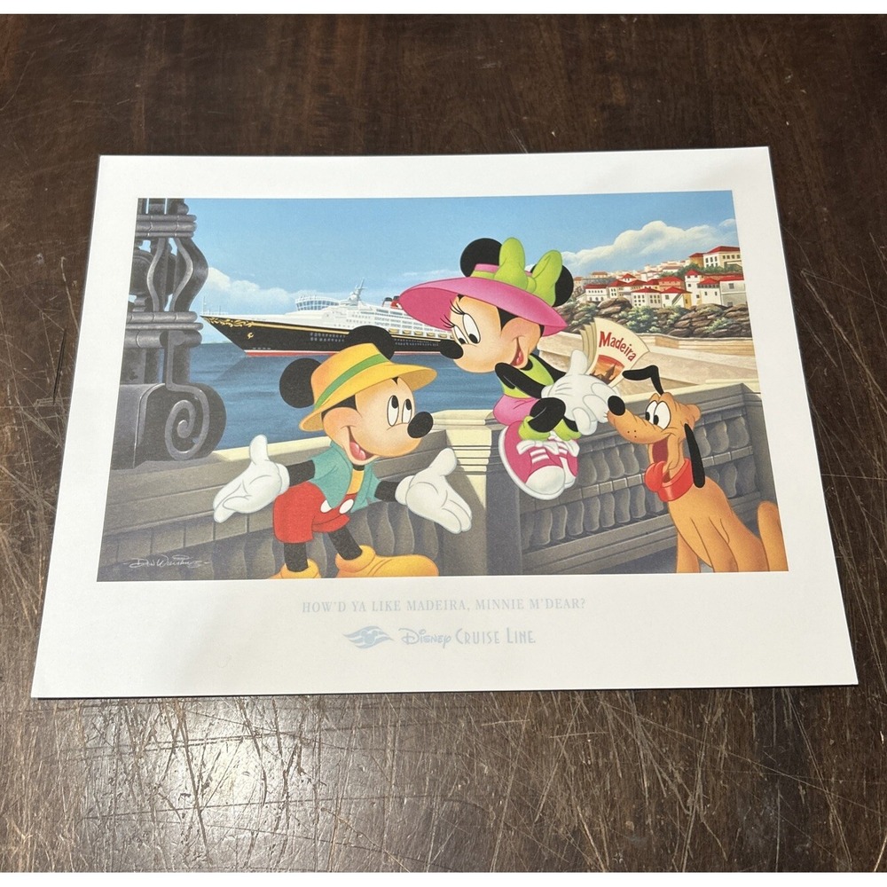 Disney Cruise Line How'd Ya‎ Like Madeira, Minnie M'Dear 14x11 Wall Art Print